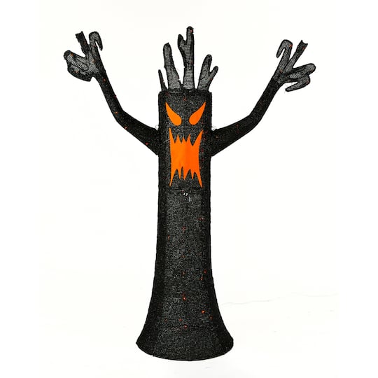 4ft. Pre-Lit Scary Halloween Tree